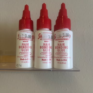 White hair bonding glue