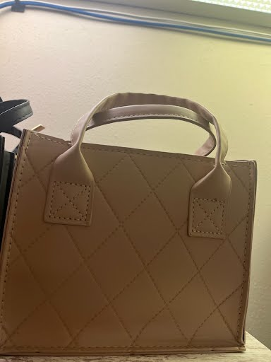 beige purse