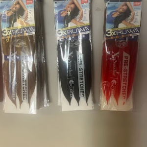 Black Pre stretched “24 braiding hair